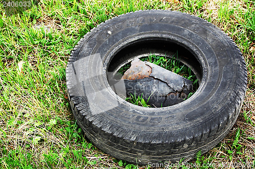 Image of Disposed Tyre