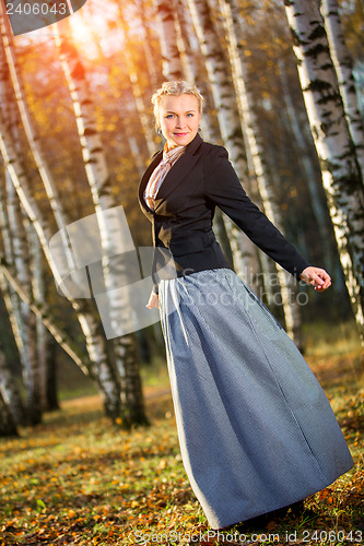 Image of Young girl in the park