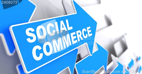 Image of Social Commerce. Business Concept.