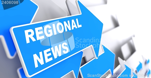 Image of Regional News. Information Concept.