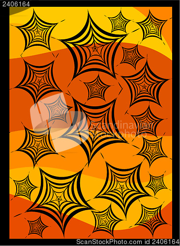 Image of Halloween spiders web