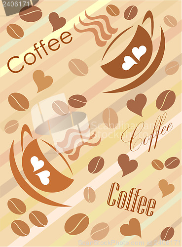 Image of Coffee cute background