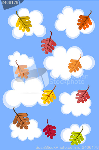 Image of Cloudy autumn sky