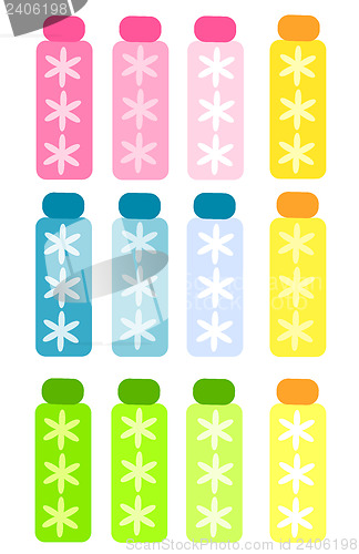 Image of Colorful bottles
