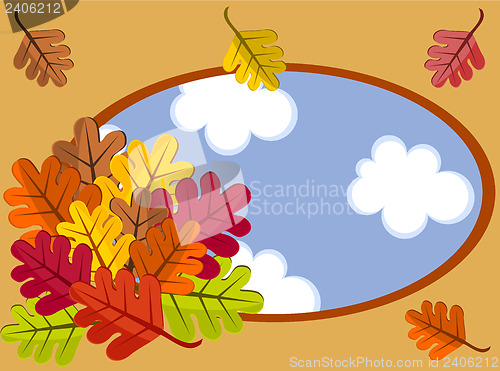 Image of Autumnal cartoon landscape