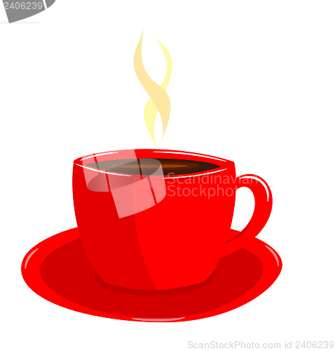 Image of Coffee in red cup