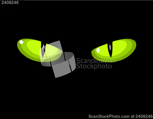 Image of Green wild cat eyes
