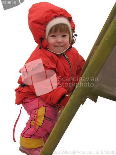 Image of girl in red