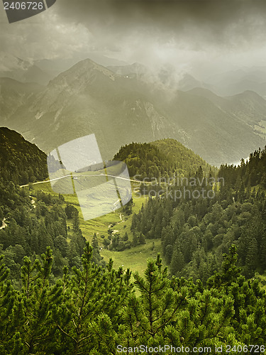 Image of View from the mountain Herzogstand