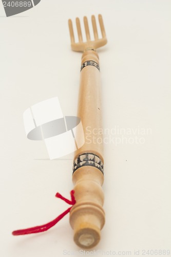 Image of Wooden tool isolated on a white background