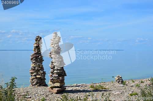 Image of Stone piles