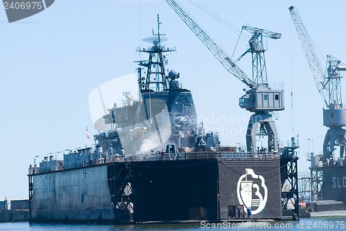 Image of Ship in Baltiysk dry dock