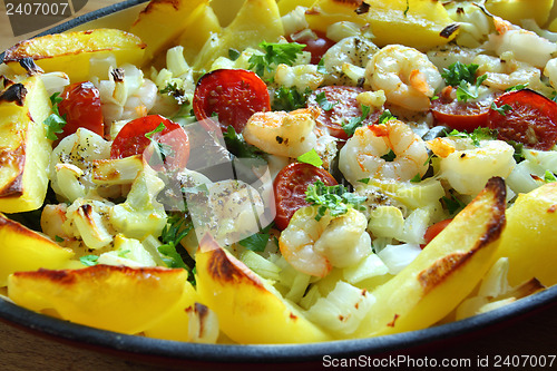 Image of Shrimp and vegetables