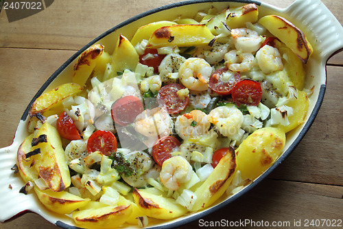 Image of Shrimp and vegetables