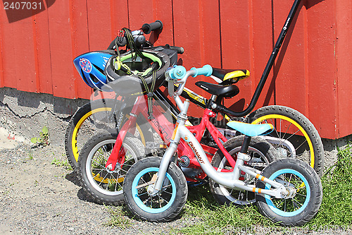 Image of Parked Bikes