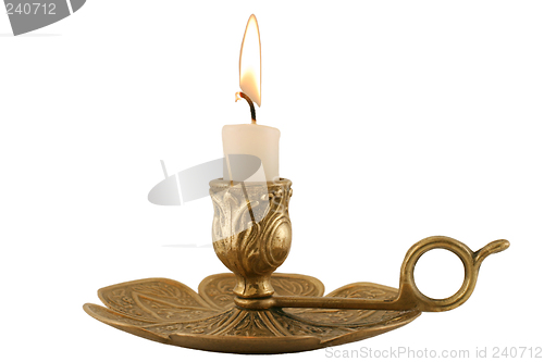 Image of Brass Candleholder - horizontal