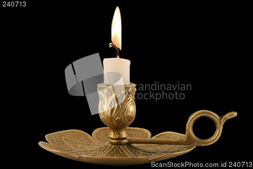 Image of Brass Candleholder - horizontal