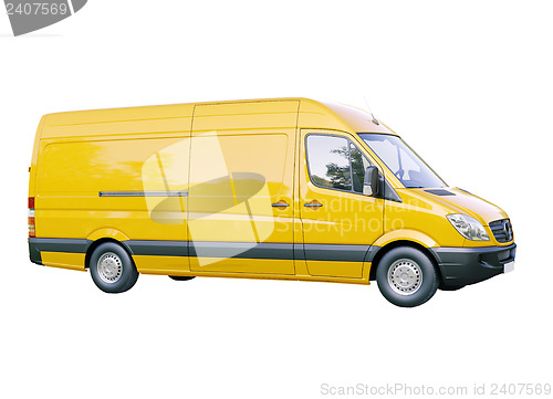 Image of Commercial van isolated