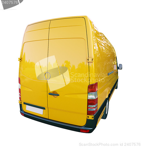 Image of Commercial van isolated