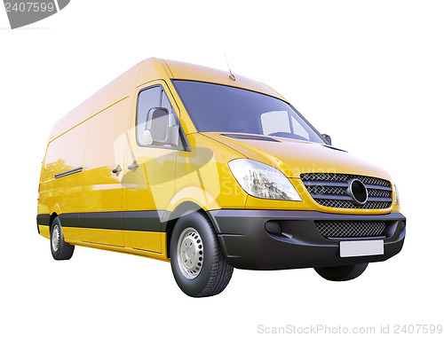 Image of Commercial van isolated