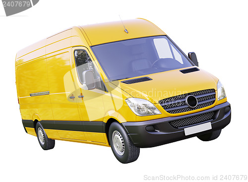 Image of Commercial van isolated