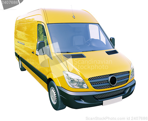 Image of Commercial van isolated