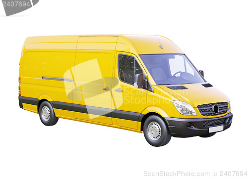 Image of Commercial van isolated