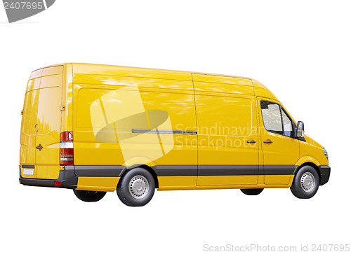 Image of Commercial van isolated