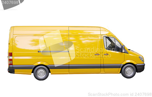 Image of Commercial van isolated