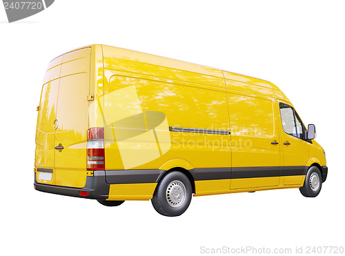 Image of Commercial van isolated