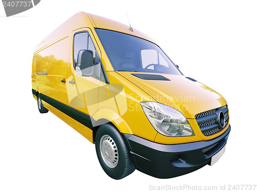 Image of Commercial van isolated