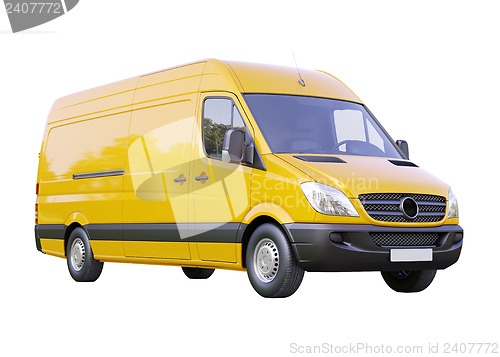 Image of Commercial van isolated