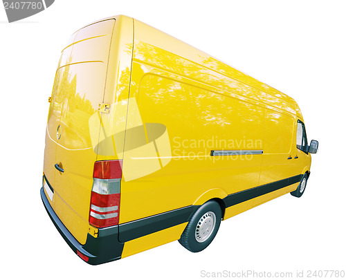 Image of Commercial van isolated