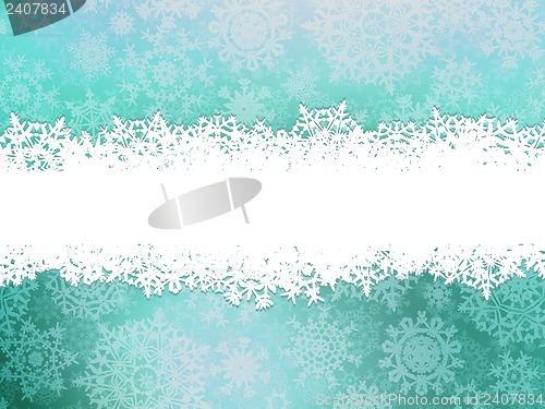 Image of Winter background with snowflakes. EPS 10