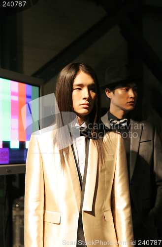 Image of Asian male models at Seoul Fashion Week