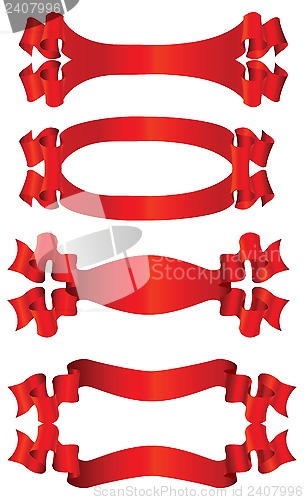 Image of set of red banners