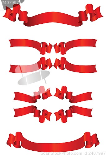 Image of set of red banners