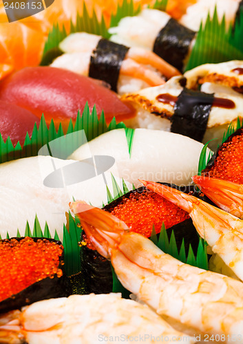 Image of Assorted japanese sushi