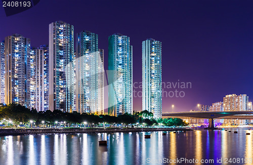 Image of Hong Kong cityscape at night