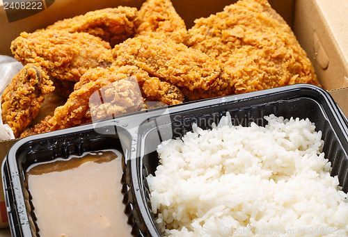 Image of Fried chicken bento box