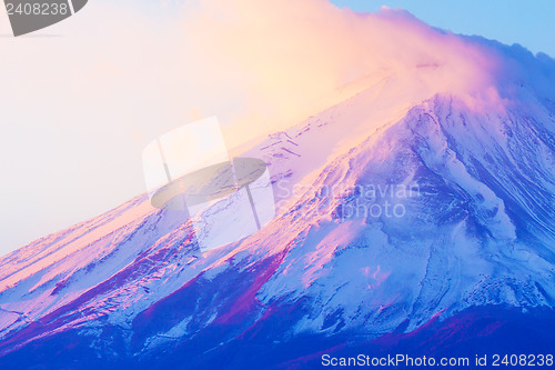 Image of Mt. Fuji close up