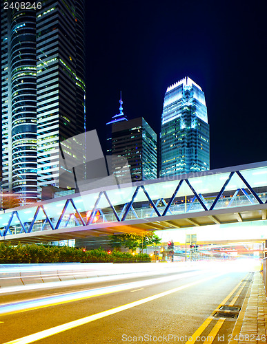 Image of modern city at night