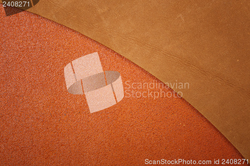 Image of Two brown leather texture