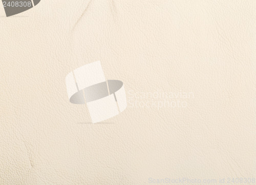 Image of Vintage leather texture in white color