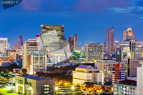 Image of Bangkok city at night