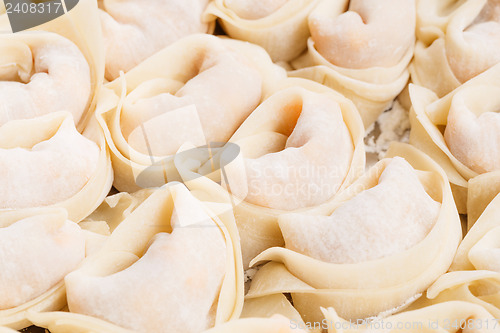 Image of Chinese dumpling close up