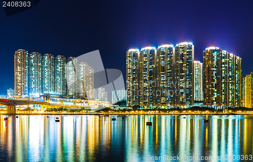 Image of Hong Kong cityscape at night