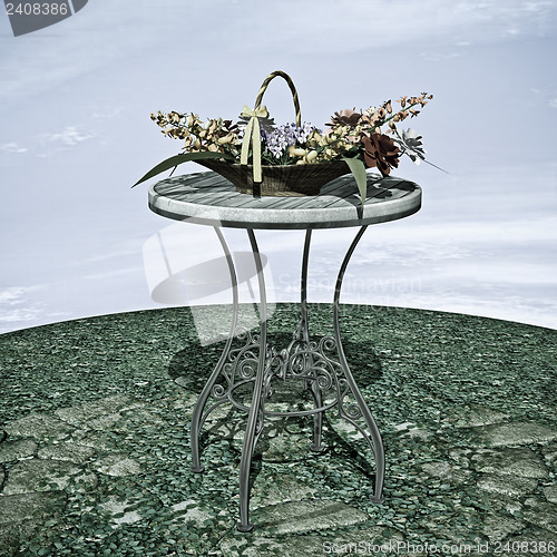 Image of Basket of Flowers
