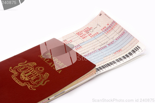 Image of Passport And Airline Ticket