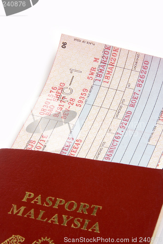 Image of Passport And Airline Ticket